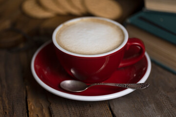 a cup coffee and moka with milk jug