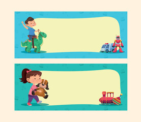 couple of kids playing