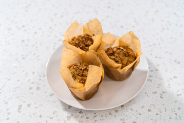 Banana oatmeal muffins