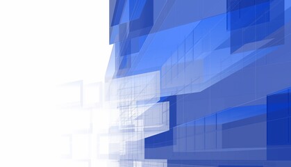 Fototapeta premium Abstract architecture rendering 3d illustration