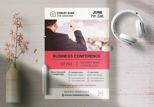 Business Conference Poster Layout