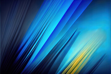 beautiful modern blue and black stripes and geometric shapes as futuristic abstract background, made with generative ai