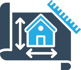 Construction measurement Vector Icon
