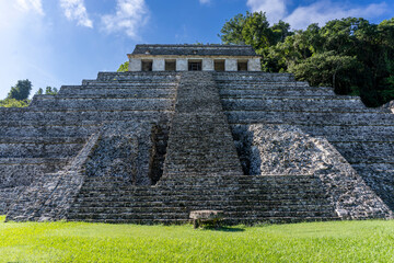mayan pyramid in Palenque, Chiapas, Mexico