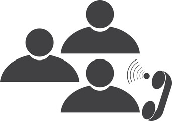 Conversation icon, communication icon black vector