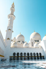 Sheikh Zayed Grand Mosque, Abu Dhabi. United Arab Emirates.