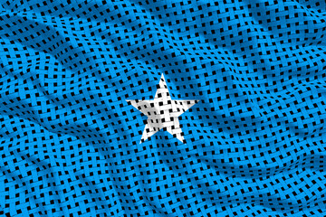 National flag of Somalia. Background  with flag of Somalia.