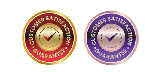 Verified, Trusted, Satisfaction, Guarantee Badge, emblem, banner, Insignia, gold badge