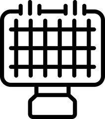 Training soccer gate icon outline vector. Soccer player. Sport team