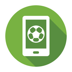 Soccer mobile game icon vector graphic illustration