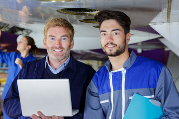 portrait of mechanic and flight engineer