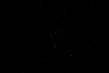 very dark starry sky with constellations