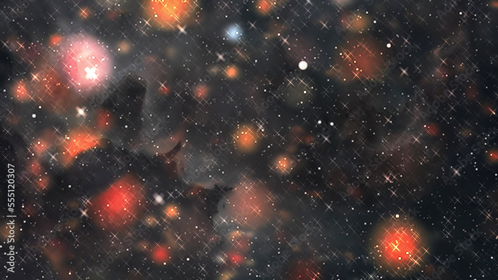 Aufkleber Nebula, Cosmic space and stars, cosmic abstract background.