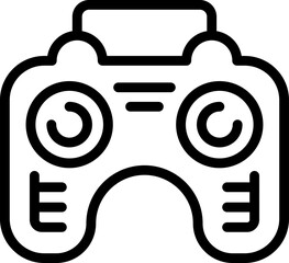 Game joystick icon outline vector. Online game. Controller app