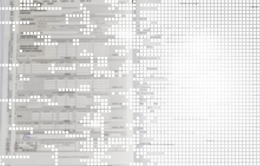 Form digitization concept. Transition from paper to computer.