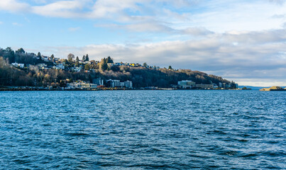 Naklejka premium Buildings At Alki Beach 2