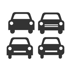 Car icon. Auto set background vector ilustration.