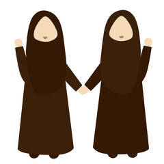 Muslim Twins Girls