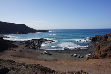 El Golfo, Green Lake, Lanzarote, Canary Islands, Spain, November 2022