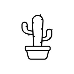 pot flower icon vector design template simple and modern