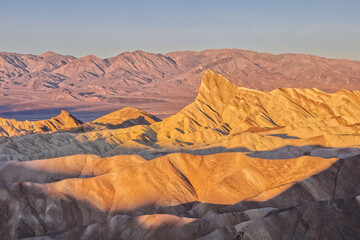 Death Valley National Park During Sunrise from Zabriskie Point