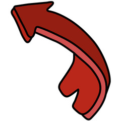 left filled outline icon