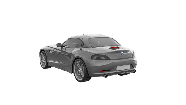 grey BMW on white, png transparent background