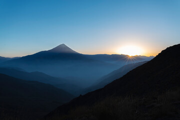 Important mountain in Iran. Damavand