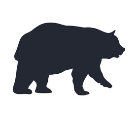 bear animal black silhouette