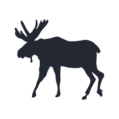 moose animal black silhouette