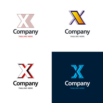 Letter X Big Logo Pack Design Creative Modern logos design for your business