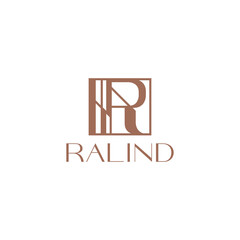 Luxury Initial R In Square Simple Logo Design. Letter R Monogram Square Line Logo Identity for Branding, Business, Real Estate, Fasion and Elegant Brand