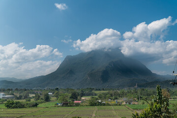 Fototapeta premium Doi Luang Chiang Dao is a limestone mountain in Chiang Mai and the 3rd highest in Thailand