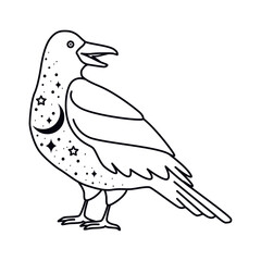 raven surreal astrology style