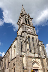 Fototapeta na wymiar Tiffauges. Eglise Notre-Dame de l'Assomption, Vendée, Pays de la Loire