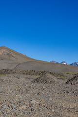 Landscape at Paso Vergara - crossing the border from Chile to Argentina while traveling South America
