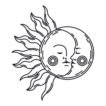 esoteric sun and moon