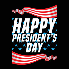 best happy president day t shirt design vector
