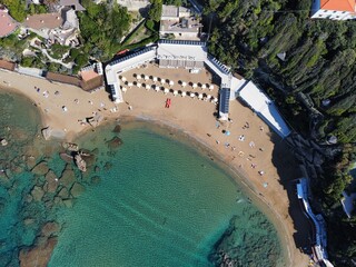 aerial view of a beach