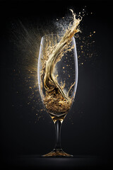 New Year - Champagne Explosion	
 - obrazy, fototapety, plakaty