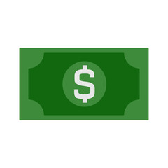 Dollar icon with white background
