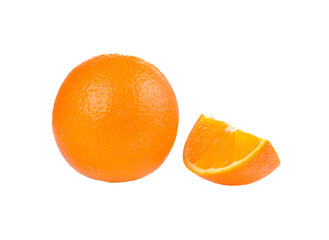 Orange slice isolated on  transparent png