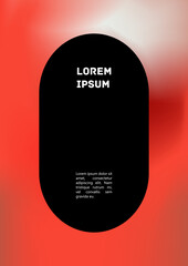 Vector Gradient Colorful Cover. Holographic Abstract Background Poster Design Template.