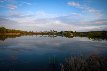 beautiful landscape of the lake