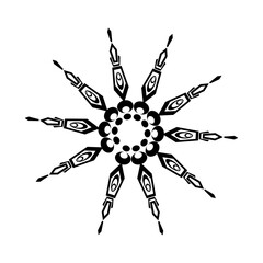 mandala vector illustration with cool and fancy design