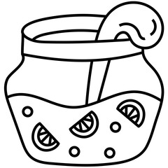 PUNCH BOWL line icon