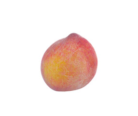 Ripe peach fruit isolated on transparent png