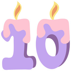 CANDLE flat icon