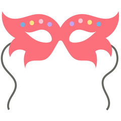 CARNIVAL MASK flat icon