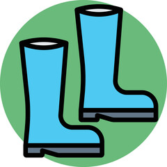 Construction shoes Vector Icon

